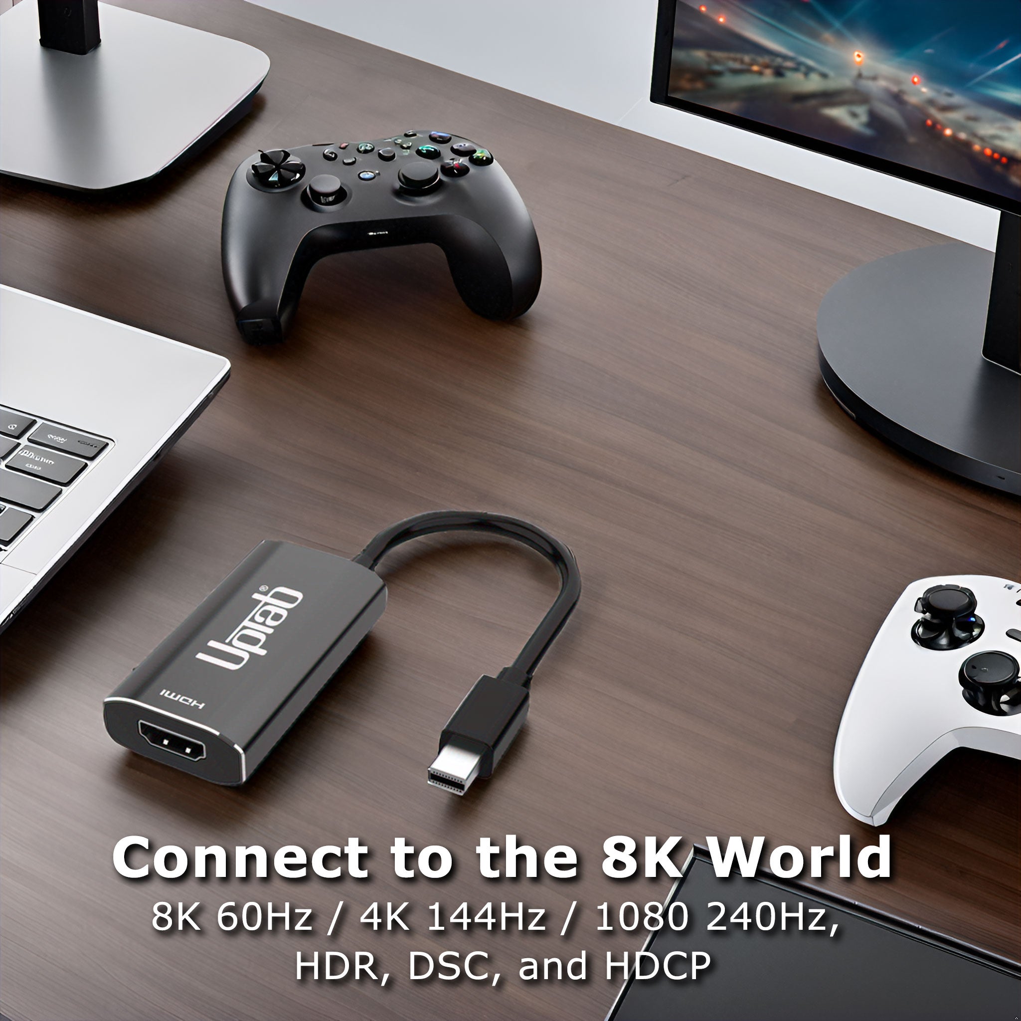Mini DisplayPort 1.4 to HDMI 2.1 8K Adapter